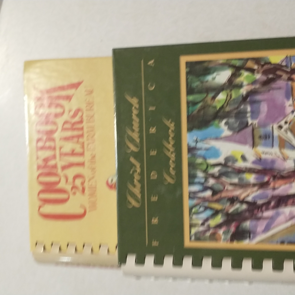 Set of two cookbooks very old